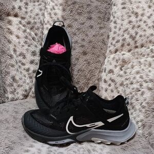 Nike Women's Black and White Terra Kiger Running Shoes